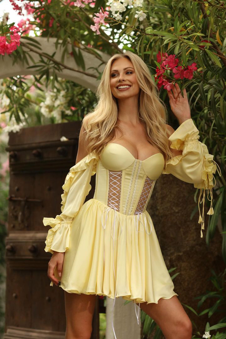 Lorelei Dress in Yellow