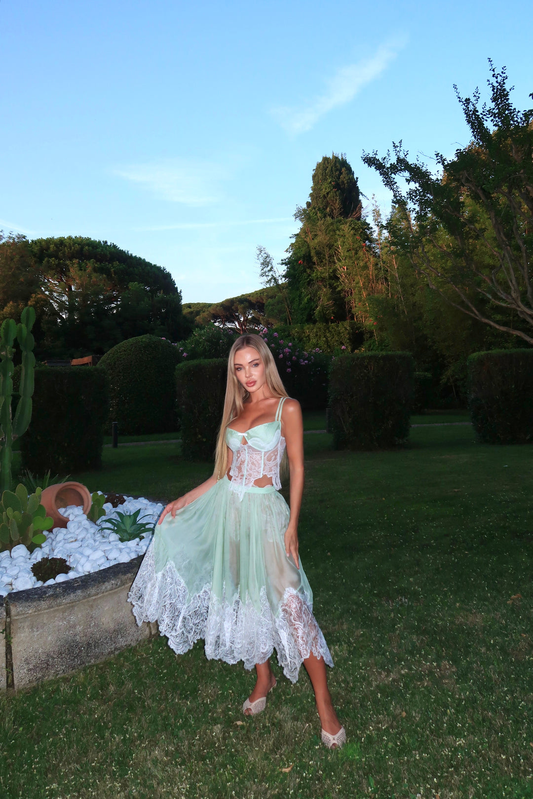 Chiffon Set in Mint