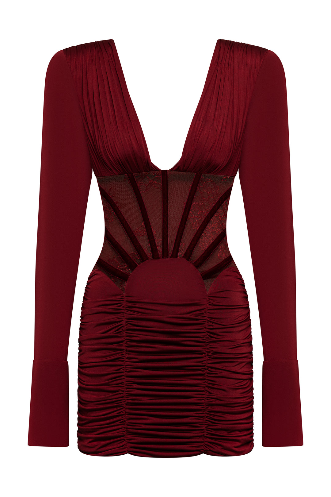 Georgia Dress in Burgundy