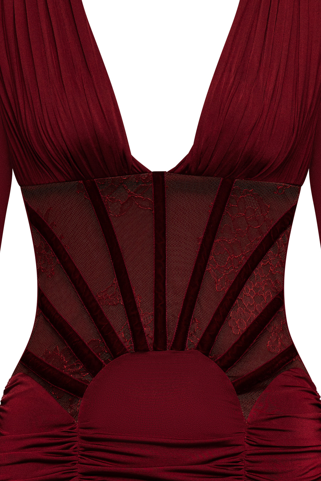 Georgia Dress in Burgundy