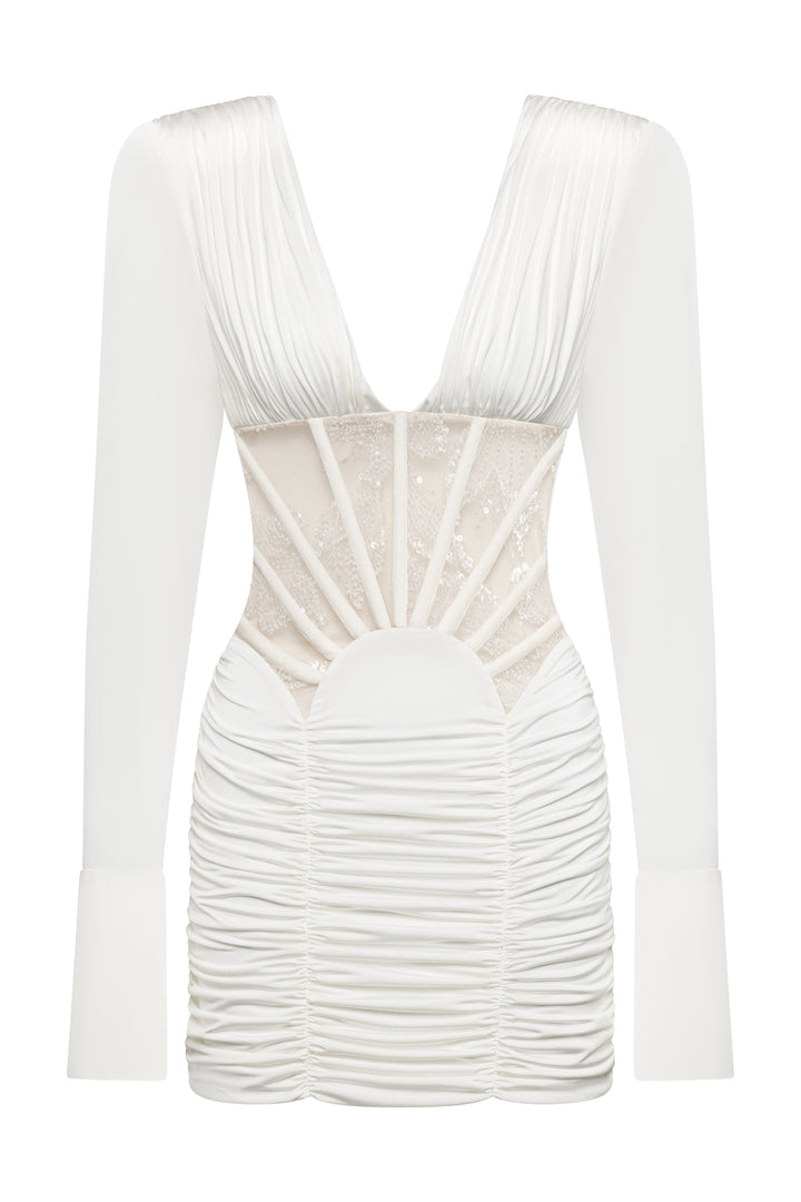 Georgia Dress in White