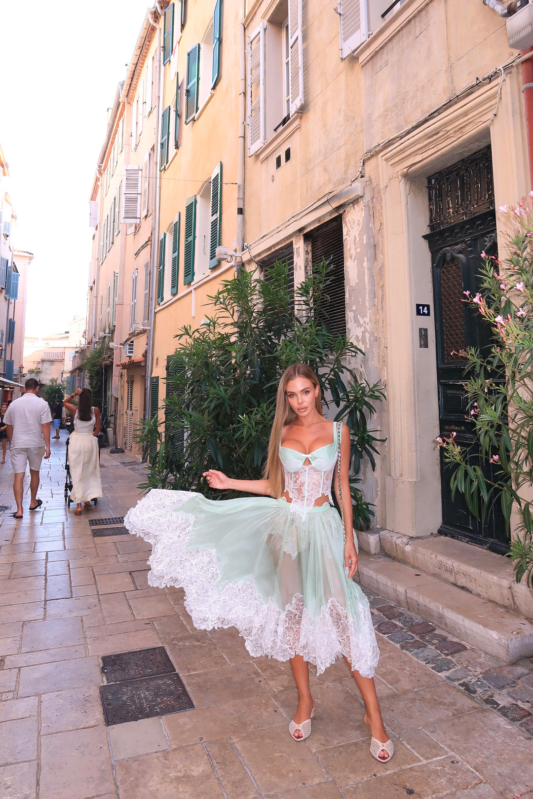 Chiffon Set in Mint