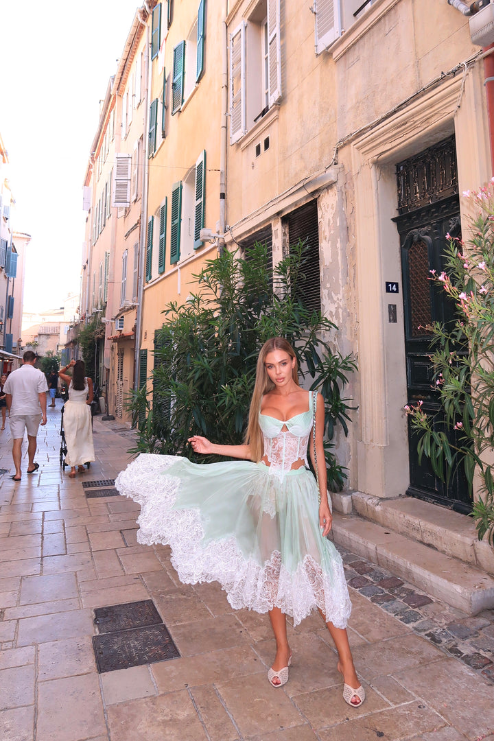 Chiffon Set in Mint