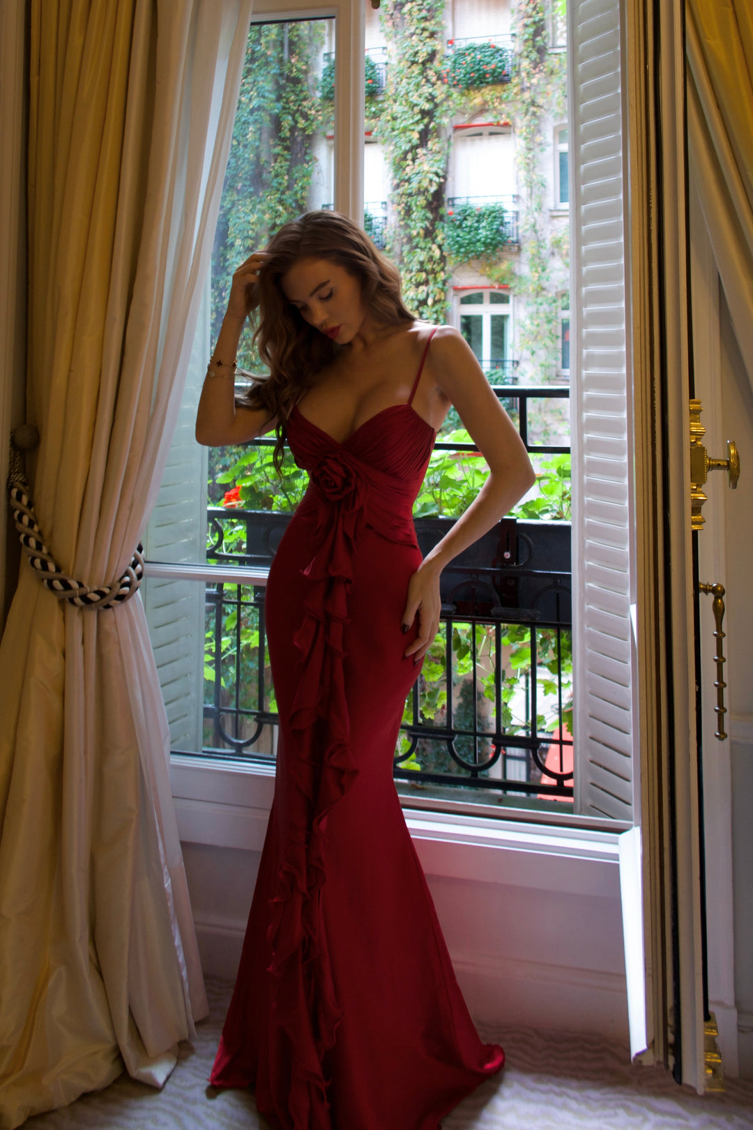 Lilibeth Dress in Burgundy