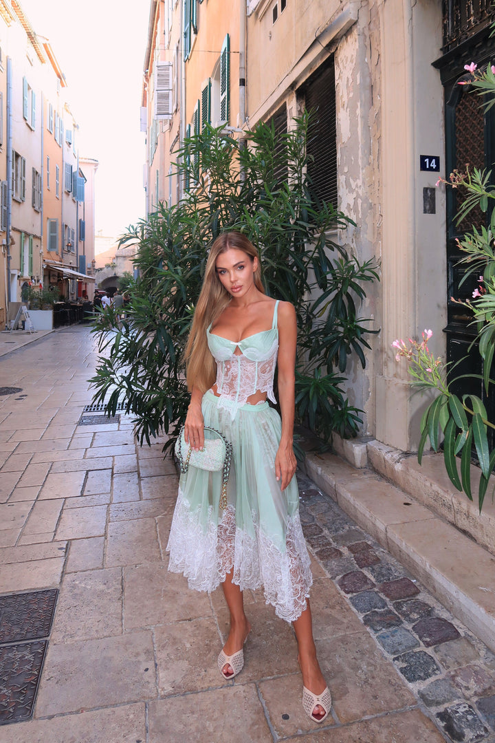 Chiffon Set in Mint