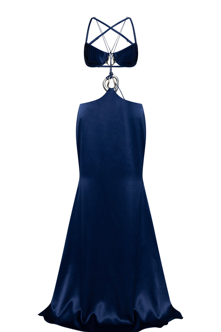 Midnight Dress with Buckles