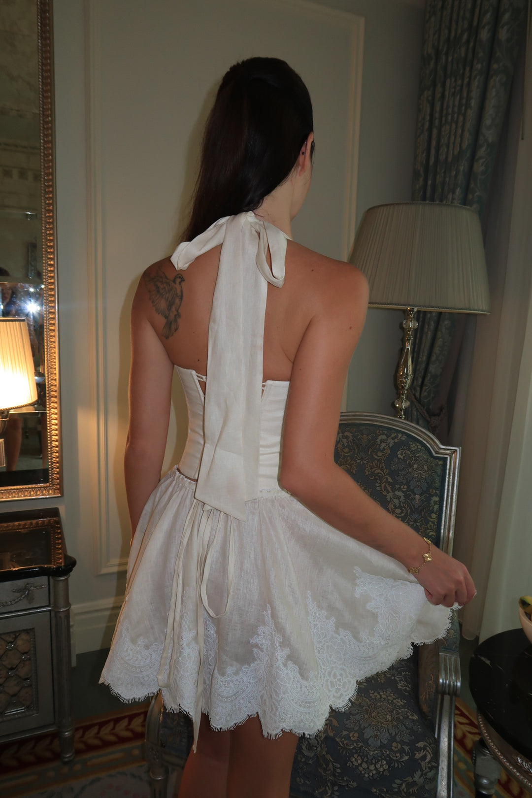 Melania Linen Set in Cream