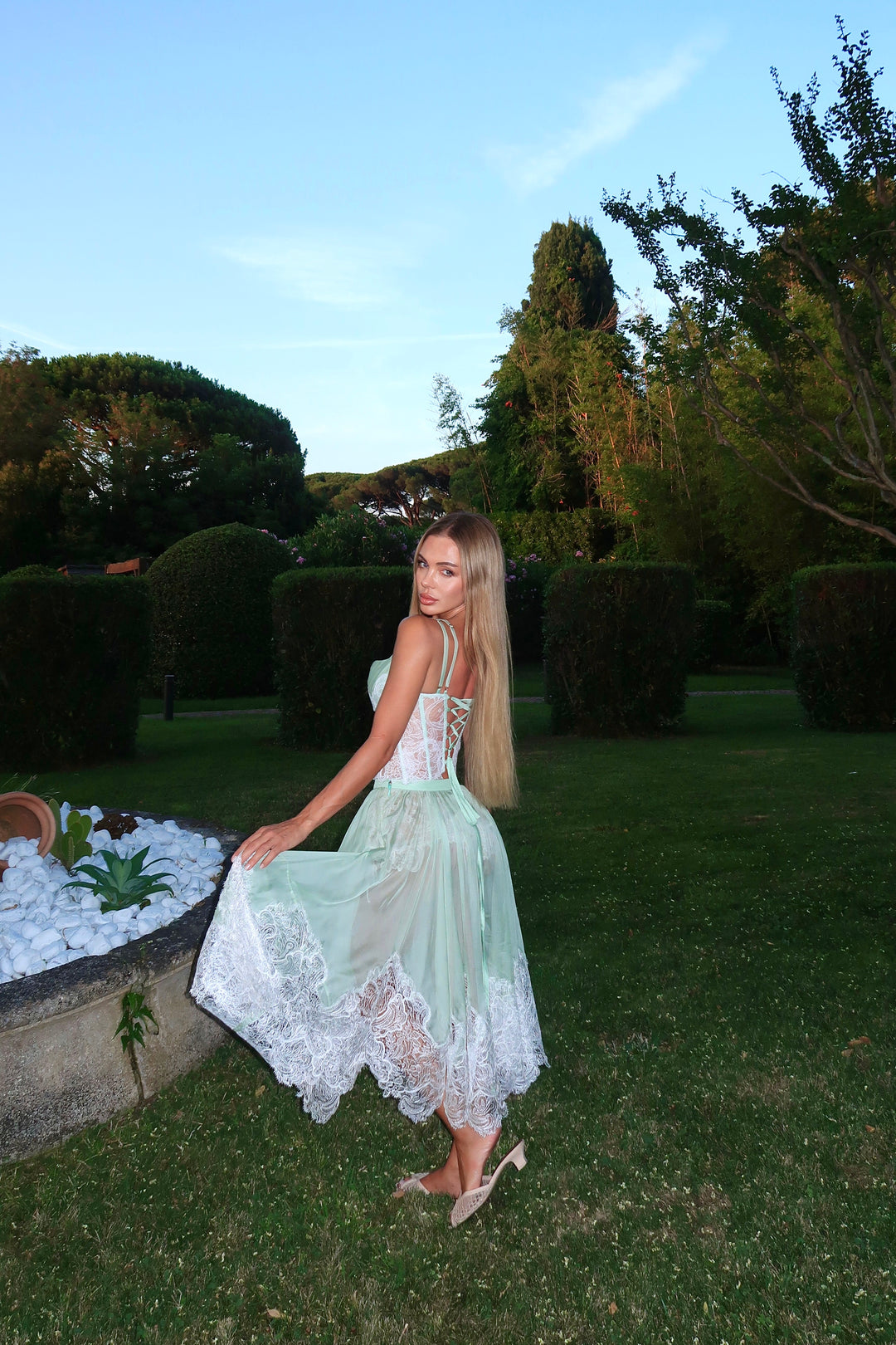 Chiffon Set in Mint