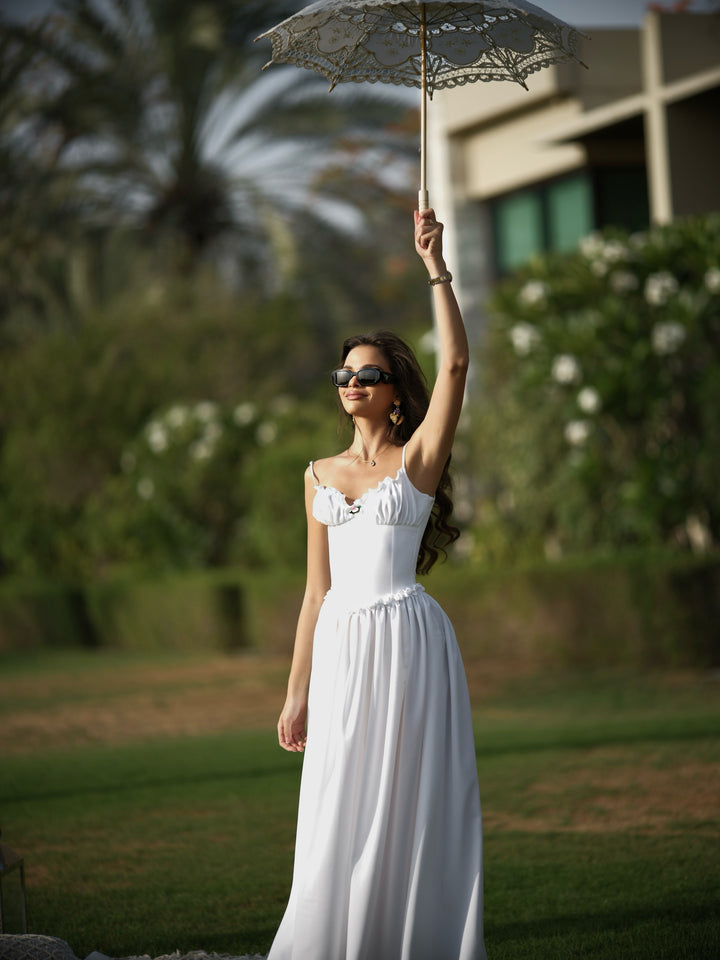 Adelina Dress in White