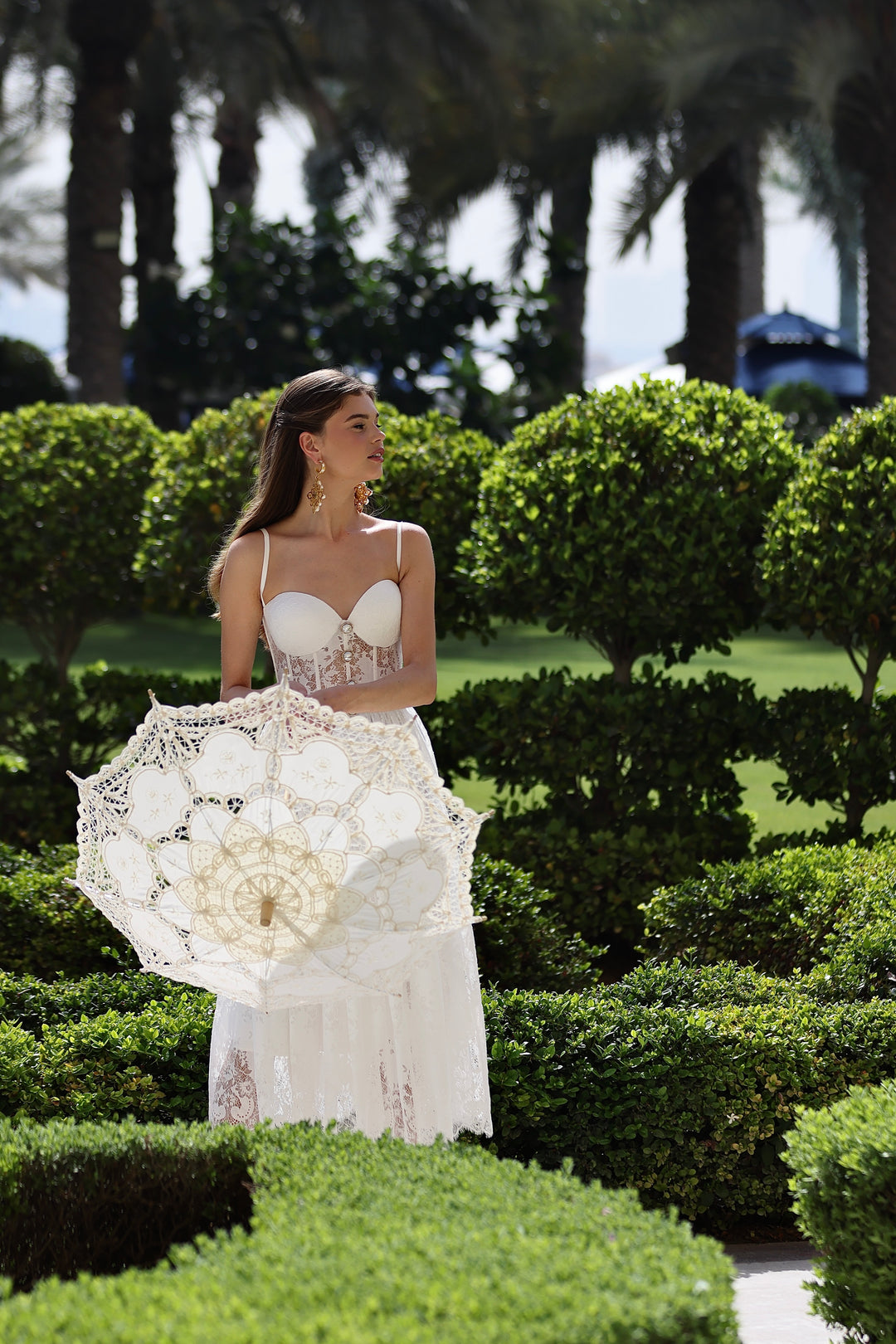 Linda Sarafan Midi in White