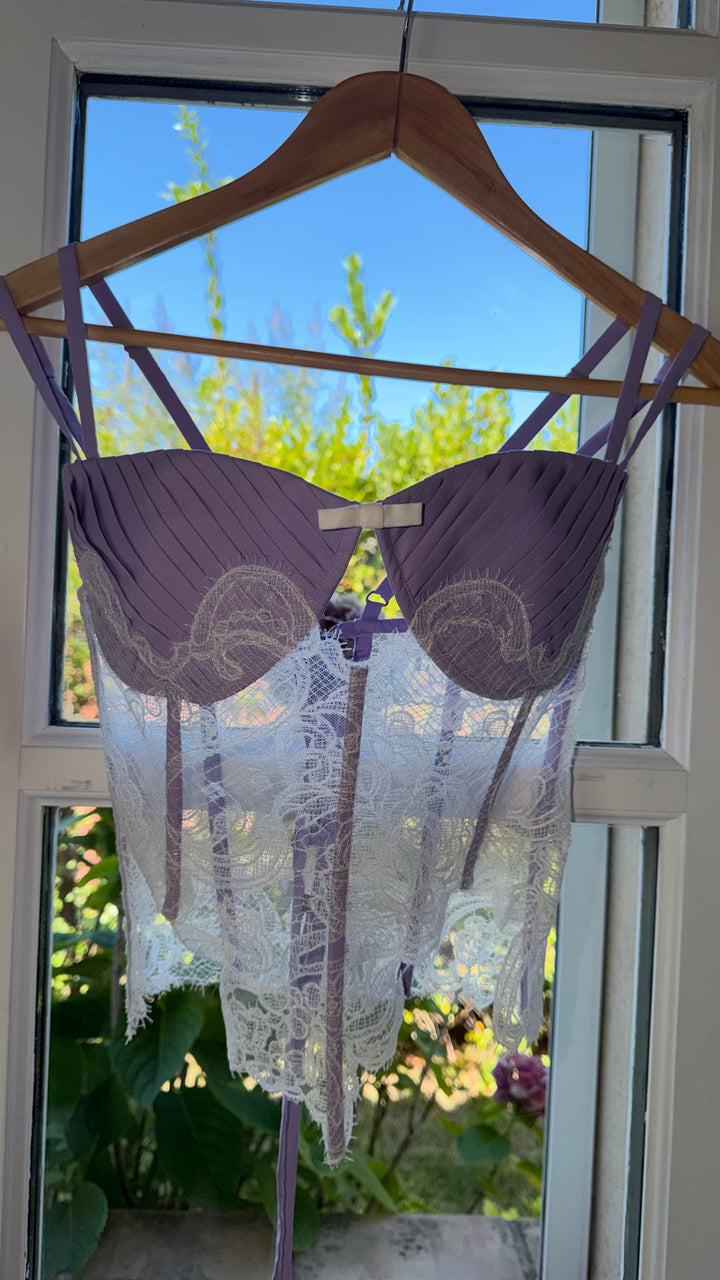 Cotton Set with Pants in Lilac