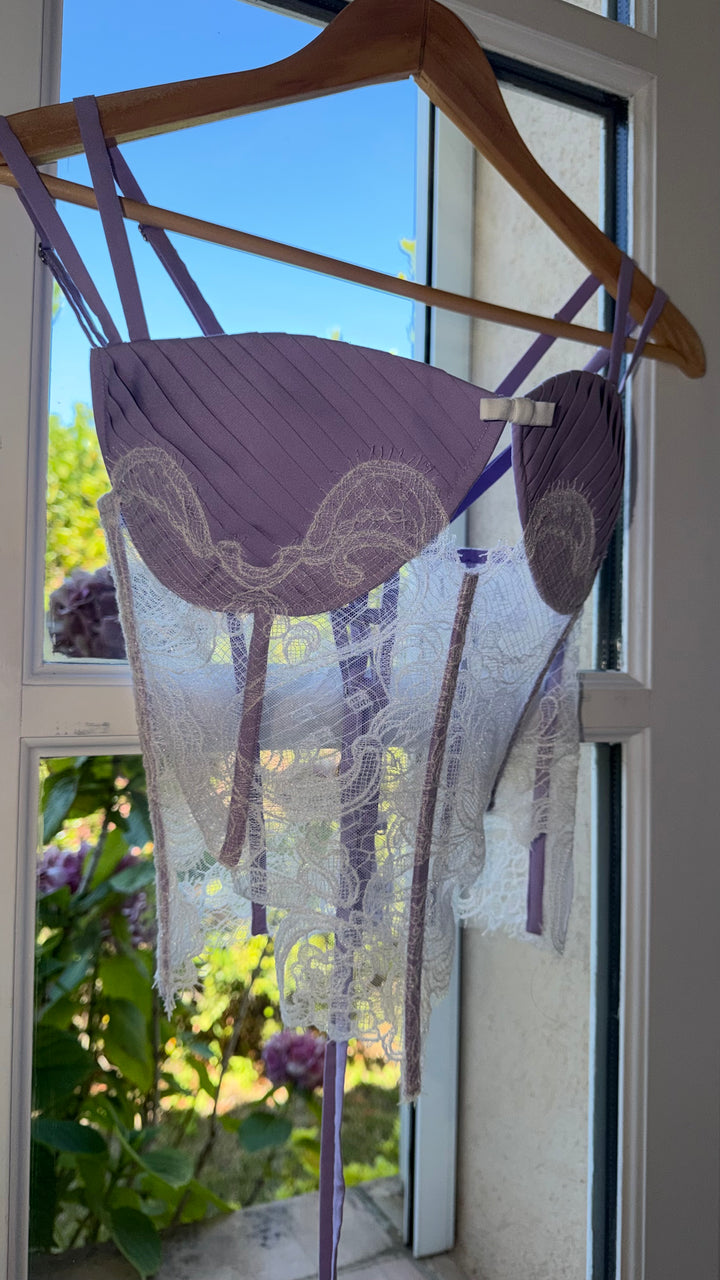 Cotton Set with Pants in Lilac