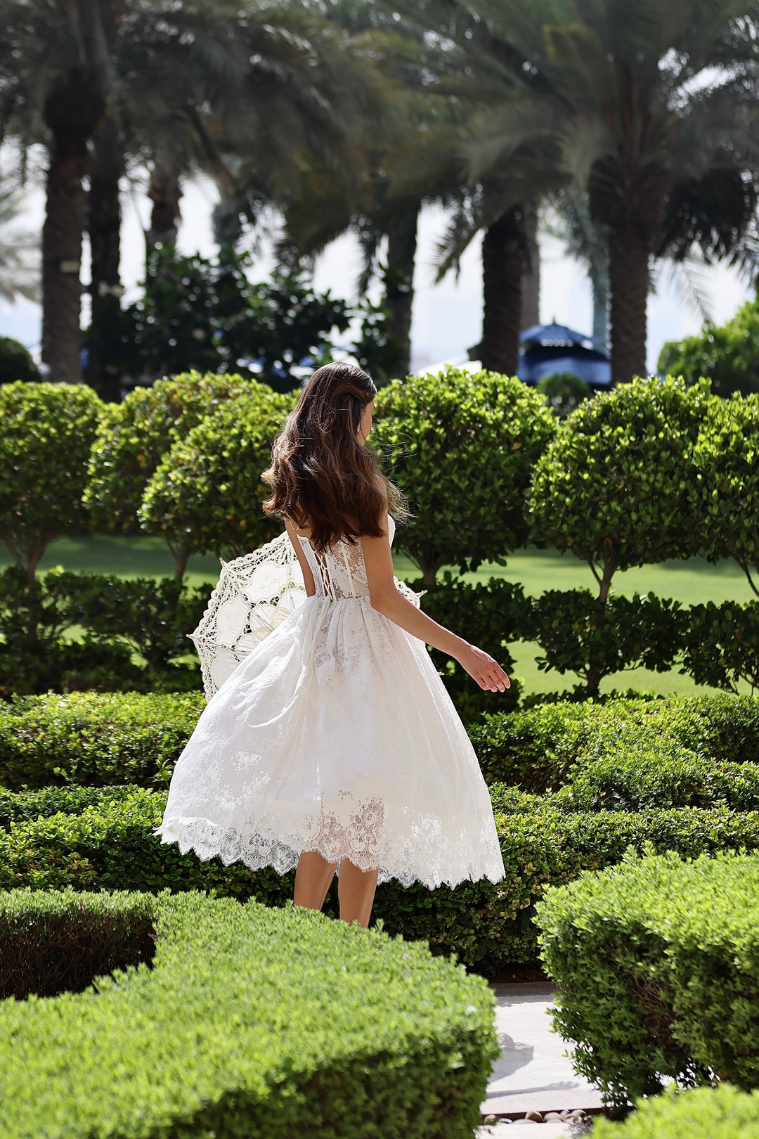 Linda Sarafan Midi in White