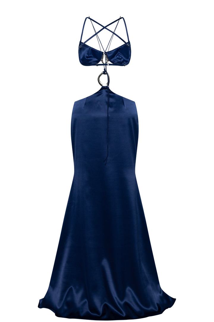 Midnight Dress with Buckles