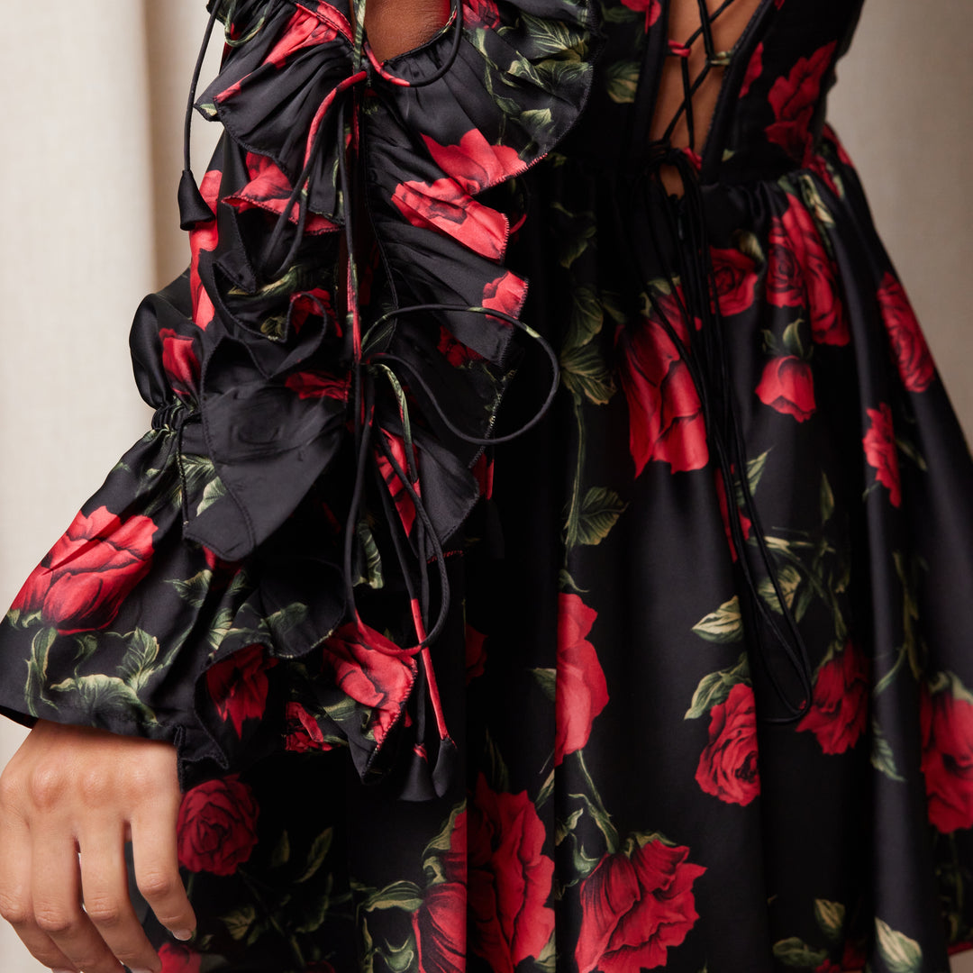 Lorelei Dress Roses in Black Love by Aisha Lorelei Dress Roses in Black Love by Aisha