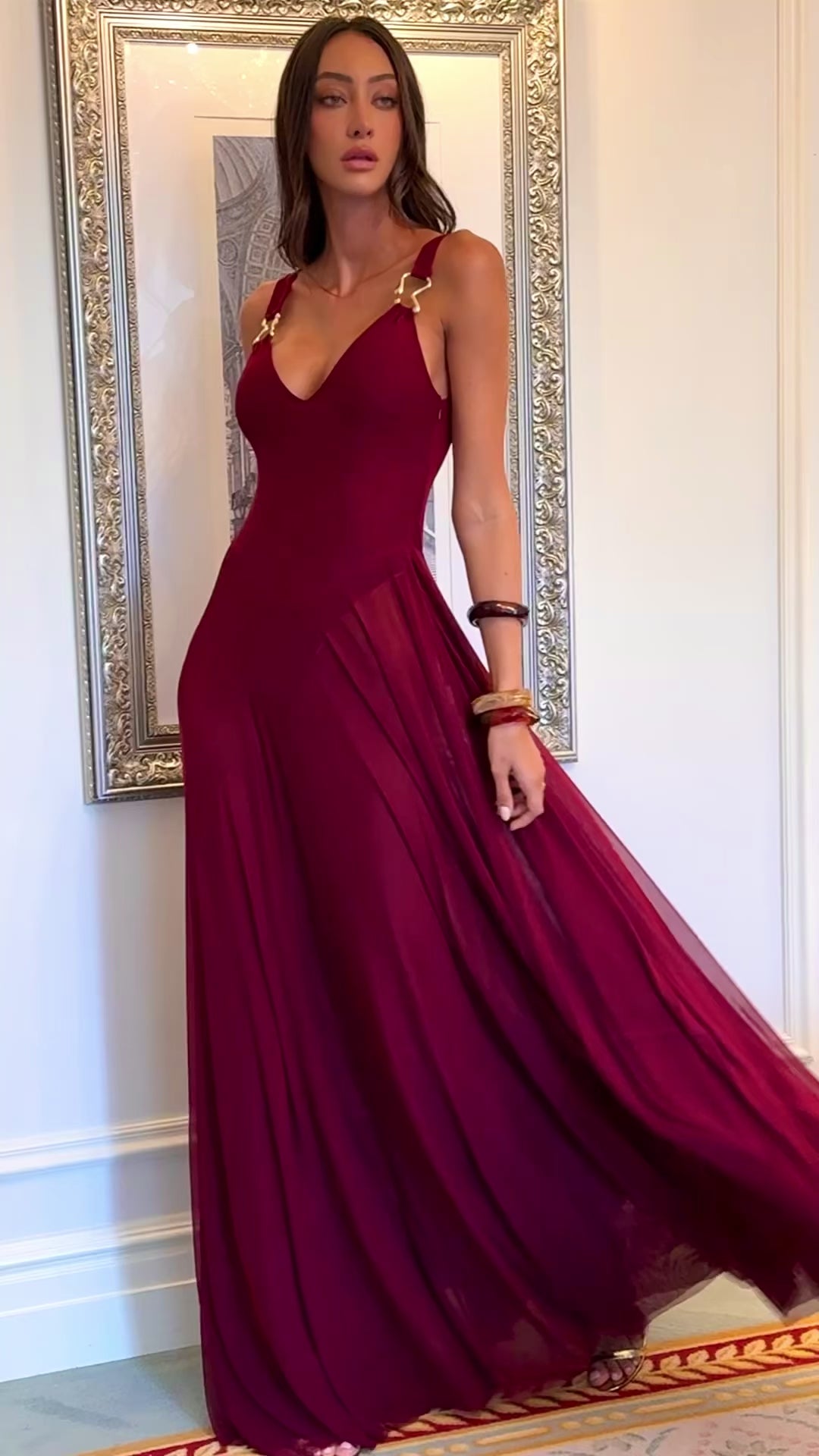 Kendal Dress in Burgundy